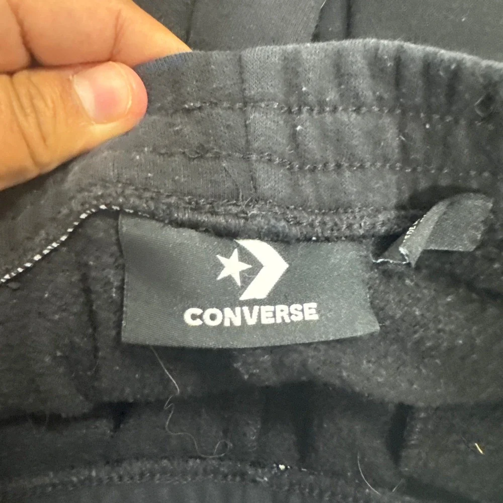 Converse All Star Boys Black Fleece Jogger Sweatpants Size Large L 12-13 Yrs
